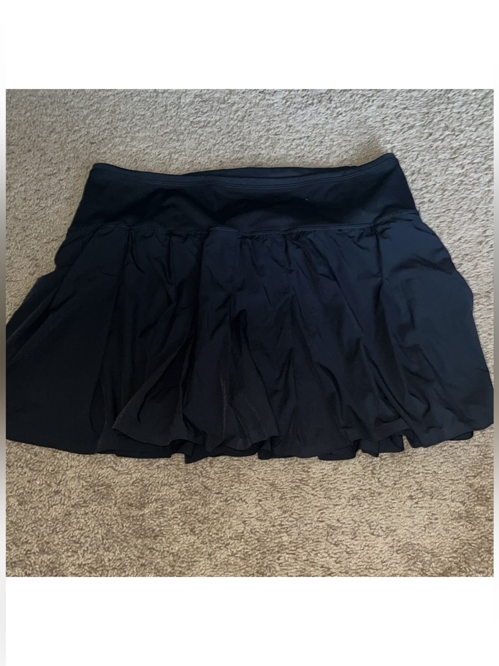 JoyLab black pleated golf tennis skort zipper pocket in back Women Large